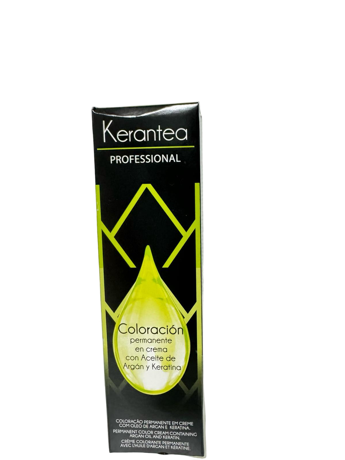 Kerantea professional coloracion permanente en crema con aceite de argan y keratina