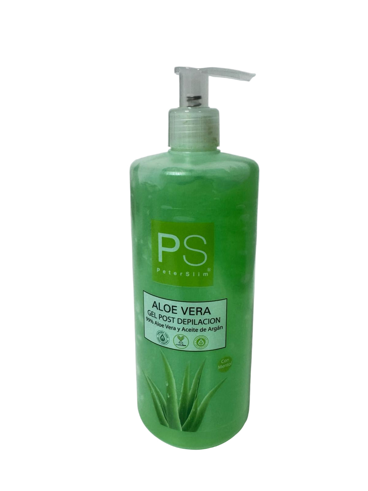 Ps Aloe Vera gel post depilacion 99% Aloe Vera y aceite de argan